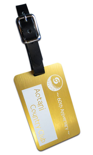 ゴルフバッグプレート作成 ロゴプレート製作所